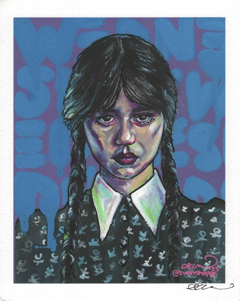 Wednesday Addams Print