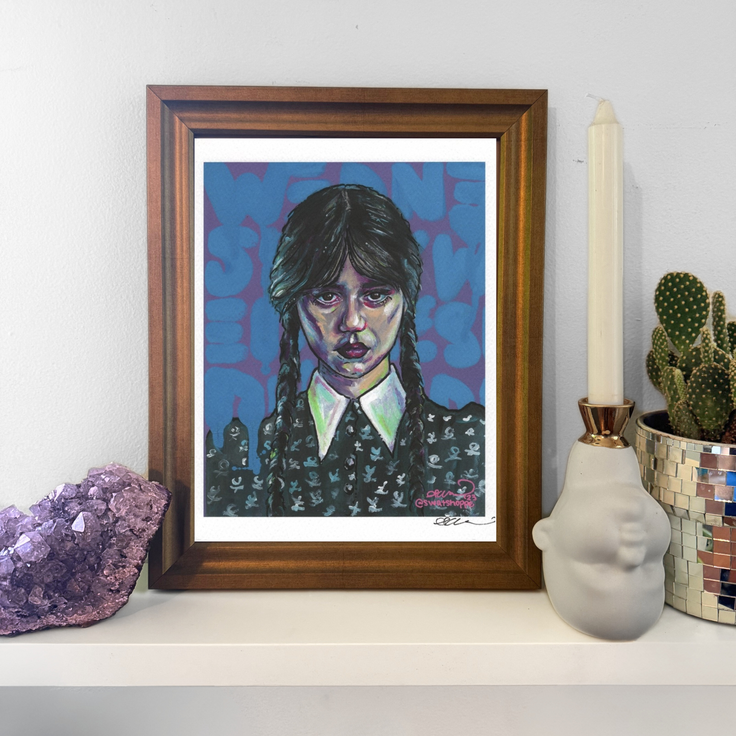 Wednesday Addams Print